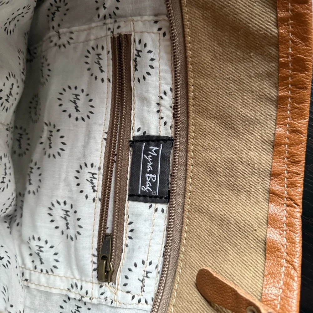 Myra Sonoran Sands Western Crossbody Bag Aztec Canvas NWT - Picture 8 of 11
